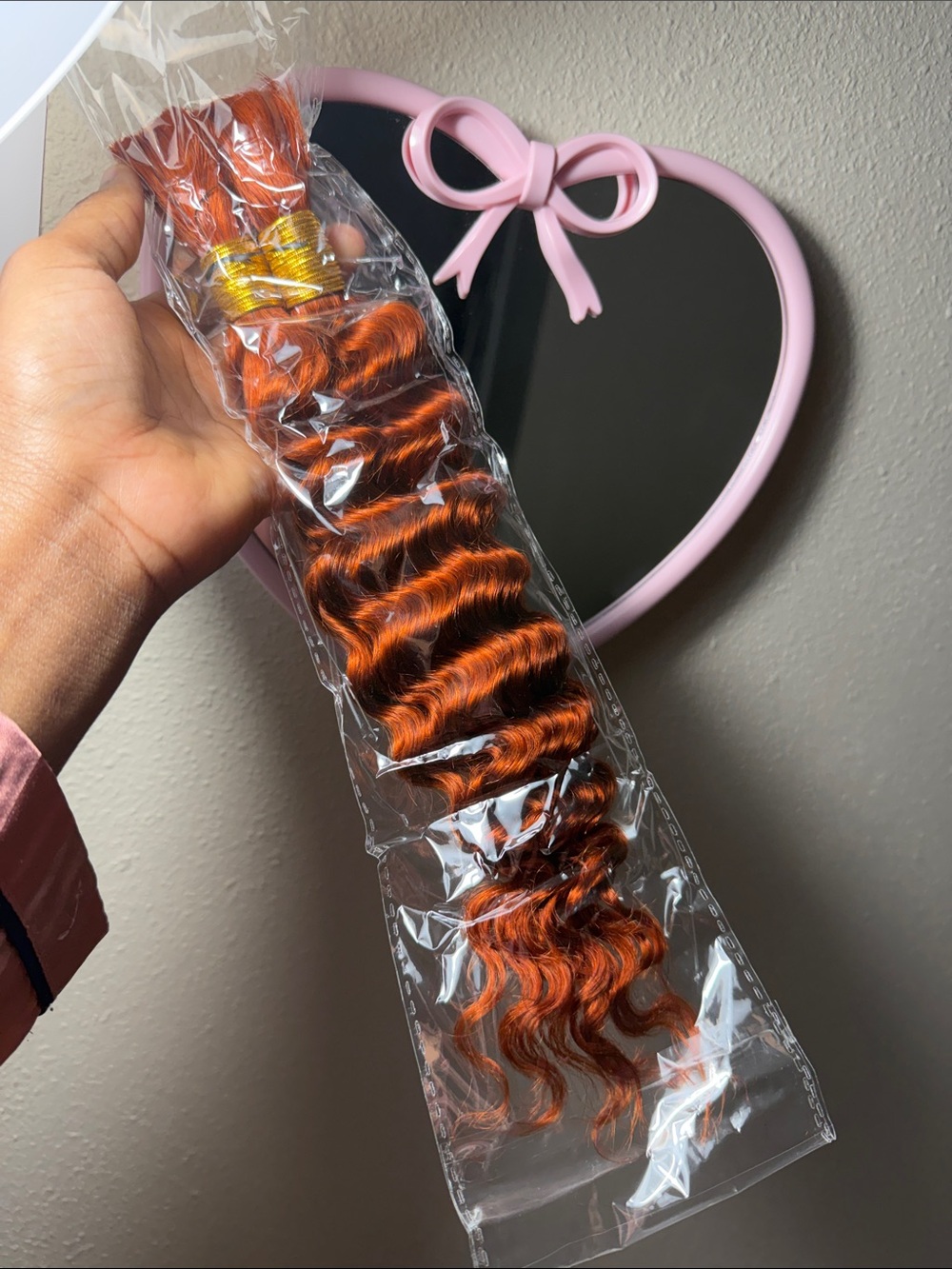 Premium Copper Red Deep Wave Hair Extension - Unbranded